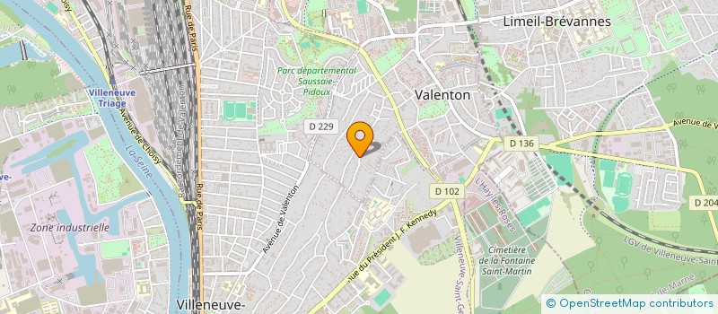 localisation de l'entreprise SCI ENOUKY à VALENTON