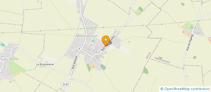 localisation de l'entreprise SCI ENOV à MONCHECOURT