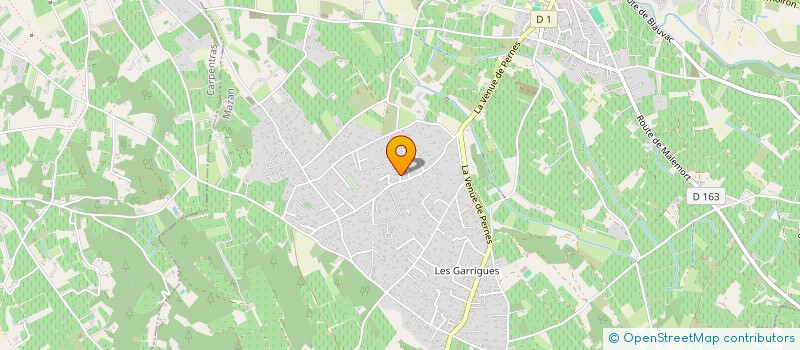 localisation de l'entreprise SCI ENRIBER  MAZAN