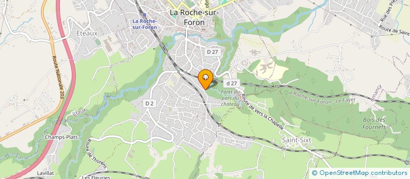 localisation de l'entreprise SCI ENRIODE  LA ROCHE SUR FORON