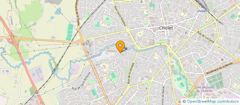 localisation de l'entreprise SCI ENRJ à CHOLET
