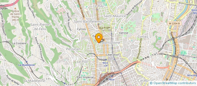 localisation de l'entreprise SCI ENSEMBLE  NICE