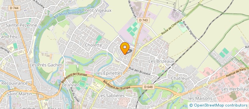 localisation de l'entreprise SCI ENSEMBLE  NIORT