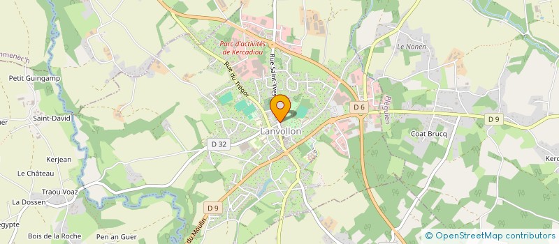 localisation de l'entreprise SCI ENTEM  LANVOLLON