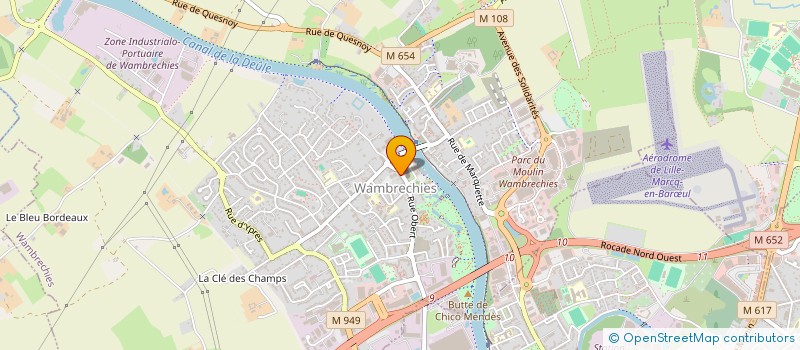 localisation de l'entreprise SCI ENTENTE  WAMBRECHIES