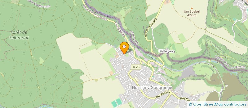 localisation de l'entreprise SCI ENTENTE SAUBRANGE  HUSSIGNY-GODBRANGE