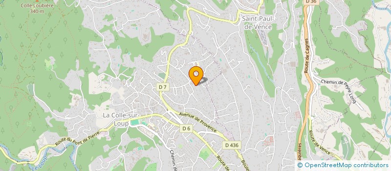 localisation de l'entreprise SCI ENTRE CIEL MER  LA COLLE-SUR-LOUP