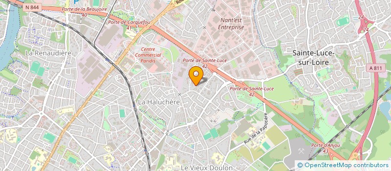 localisation de l'entreprise SCI ENTRE-DEUX  NANTES