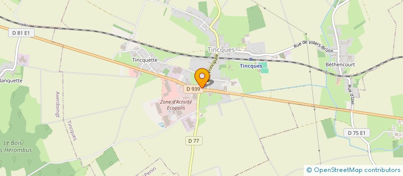 localisation de l'entreprise SCI ENTRE DEUX VILLES  TINCQUES