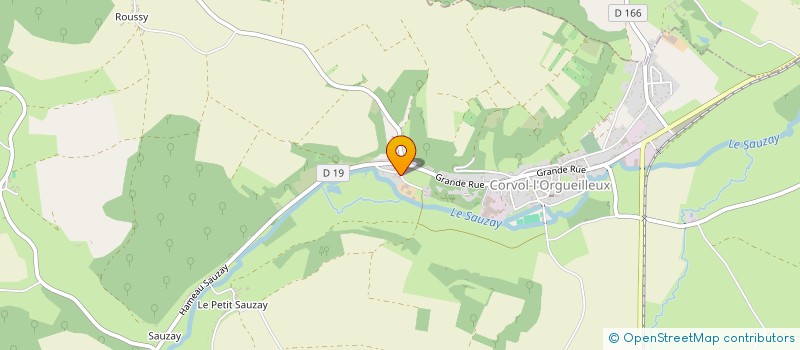 localisation de l'entreprise SCI ENTRE FLORE ET COLINE  CORVOL-L'ORGUEILLEUX