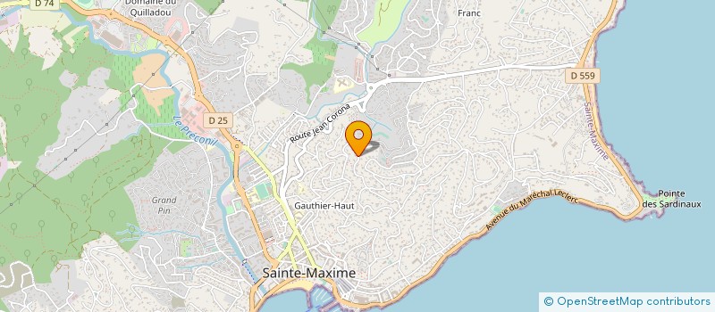 localisation de l'entreprise SCI ENTRE LES DEUX PONTS à SAINTE-MAXIME