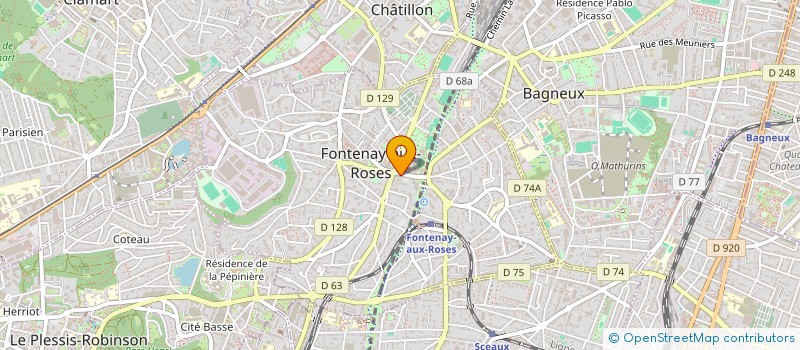 localisation de l'entreprise SCI ENTRE MER ET FILLES à FONTENAY-AUX-ROSES