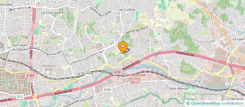 localisation de l'entreprise SCI ENTRE MER ET MONTAGNE à MARSEILLE