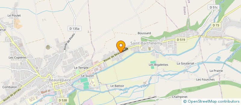 localisation de l'entreprise SCI ENTRE MER ET MONTAGNE  PISIEU