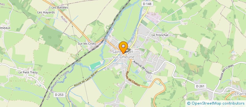 localisation de l'entreprise SCI ENTRE MONTS ET VIGNES  SAINT-LEGER-SUR-DHEUNE