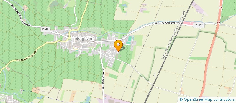localisation de l'entreprise SCI ENTRE NOS MAINS  BERGHEIM