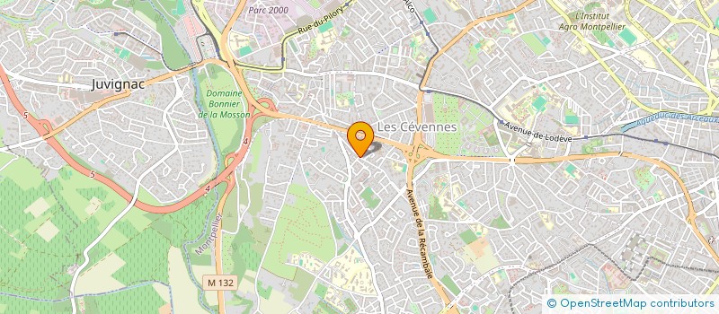 localisation de l'entreprise SCI ENTRE NOUS à MONTPELLIER