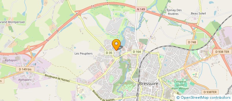 localisation de l'entreprise SCI ENTRE NOUS  BRESSUIRE