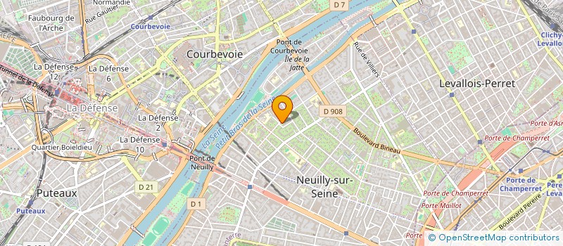 localisation de l'entreprise SCI ENTRE NOUS QUATRE à NEUILLY-SUR-SEINE