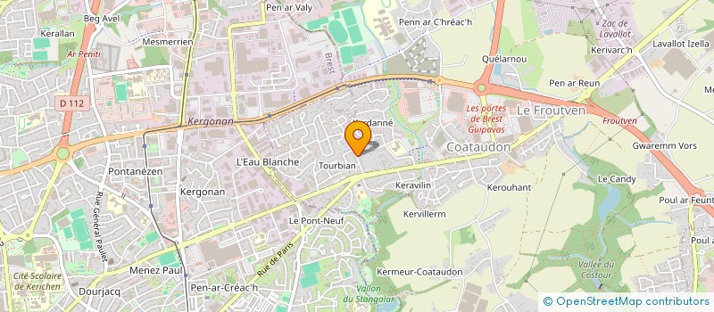 localisation de l'entreprise SCI ENTRE PORT ET PLAGE  GUIPAVAS