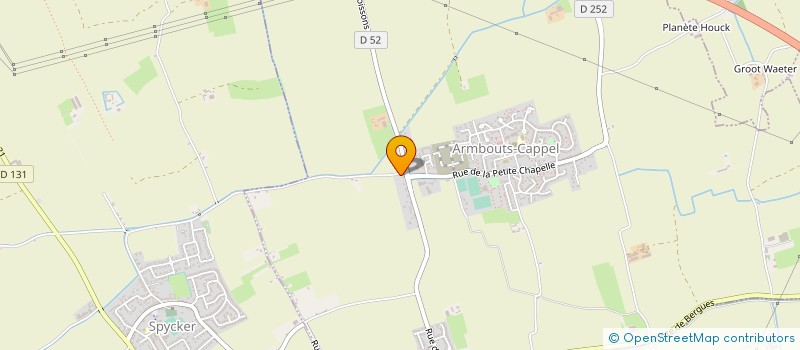 localisation de l'entreprise SCI ENTRE TERRE ET EAU  ARMBOUTS-CAPPEL