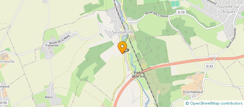 localisation de l'entreprise SCI ENTREBAILLER  SAUQUEVILLE