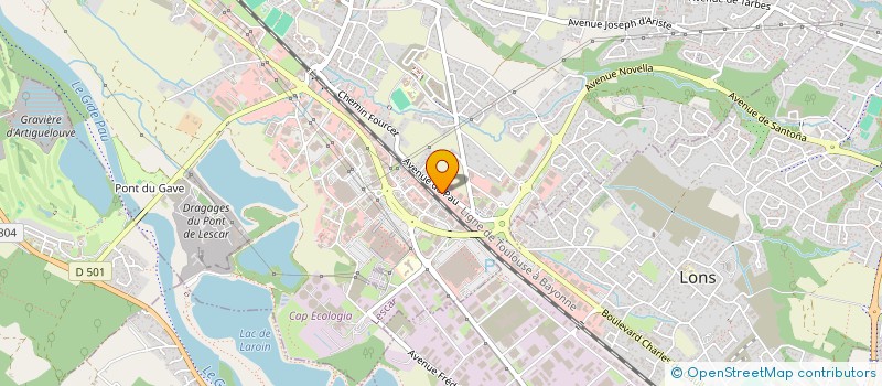 localisation de l'entreprise SCI ENTREPAU  LESCAR