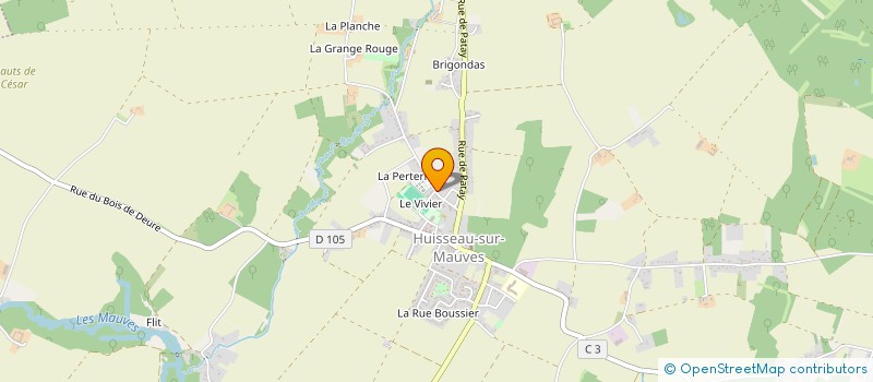 localisation de l'entreprise SCI ENTREPOT à HUISSEAU-SUR-MAUVES