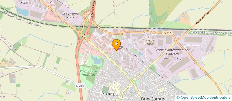 localisation de l'entreprise SCI ENTREPOT BRIE  BRIE-COMTE-ROBERT