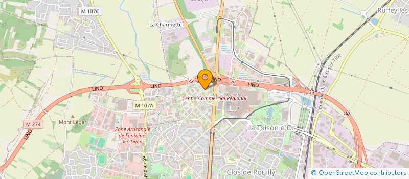 localisation de l'entreprise SCI ENTREPRISES 21 à DIJON