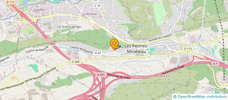 localisation de l'entreprise SCI ENTROVE à LES PENNES-MIRABEAU