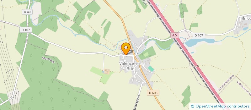 localisation de l'entreprise SCI ENTYLAUT  VALENCE-EN-BRIE