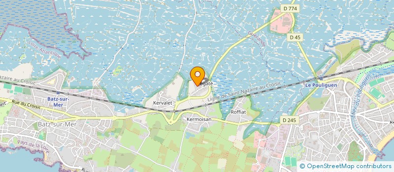 localisation de l'entreprise SCI ENVERGURE  BATZ-SUR-MER