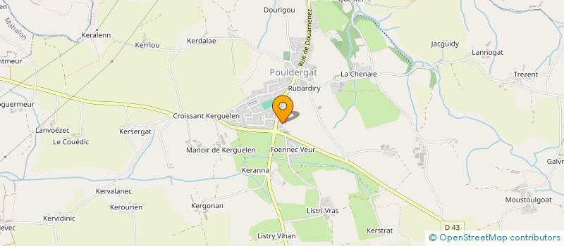 localisation de l'entreprise SCI ENYA  POULDERGAT