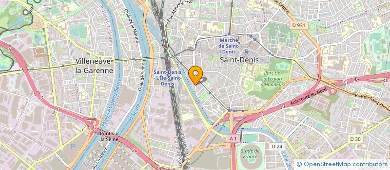 localisation de l'entreprise SCI ENZA à SAINT-DENIS