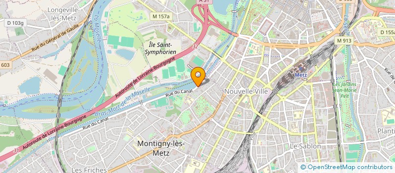 localisation de l'entreprise SCI ENZO à MONTIGNY LES METZ