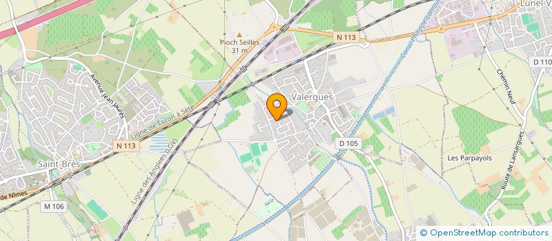 localisation de l'entreprise SCI ENZO  VALERGUES