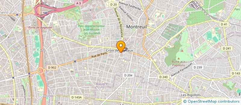 localisation de l'entreprise SCI ENZO à MONTREUIL