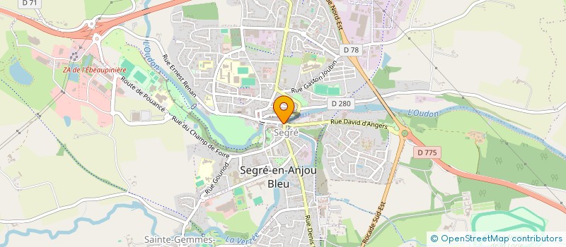 localisation de l'entreprise SCI ENZO à SEGRE-EN-ANJOU BLEU