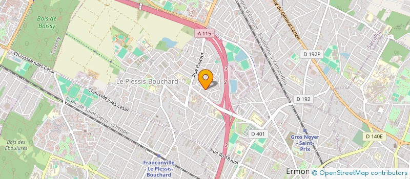 localisation de l'entreprise SCI ENZO à PLESSIS-BOUCHARD (LE)
