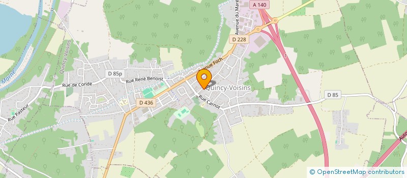 localisation de l'entreprise SCI ENZO  QUINCY-VOISINS