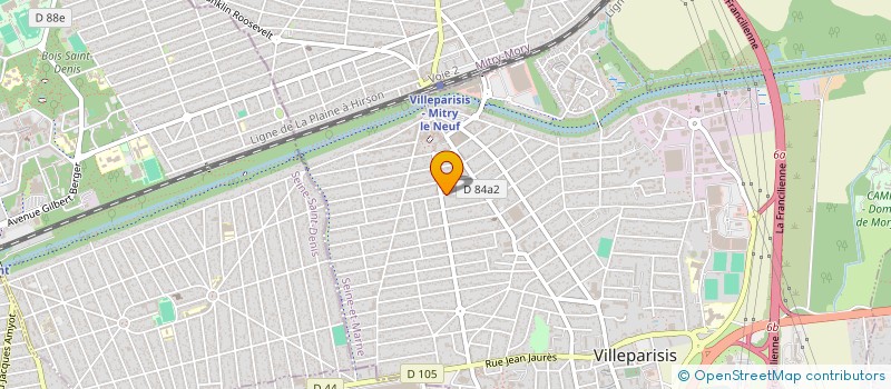 localisation de l'entreprise SCI ENZO 77  VILLEPARISIS