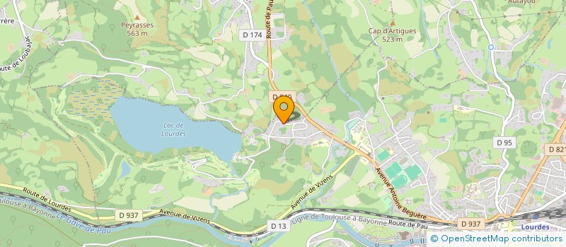 localisation de l'entreprise SCI ENZO  LOURDES