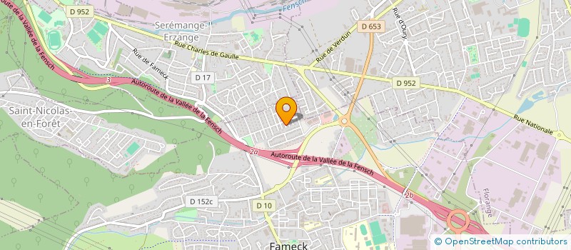 localisation de l'entreprise SCI ENZO MARGAUX  FAMECK