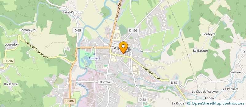 localisation de l'entreprise SCI ENZOEVA  AMBERT