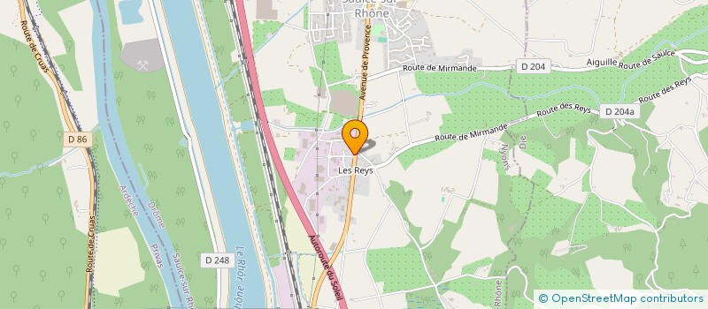 localisation de l'entreprise SCI ENZY  SAULCE-SUR-RHONE