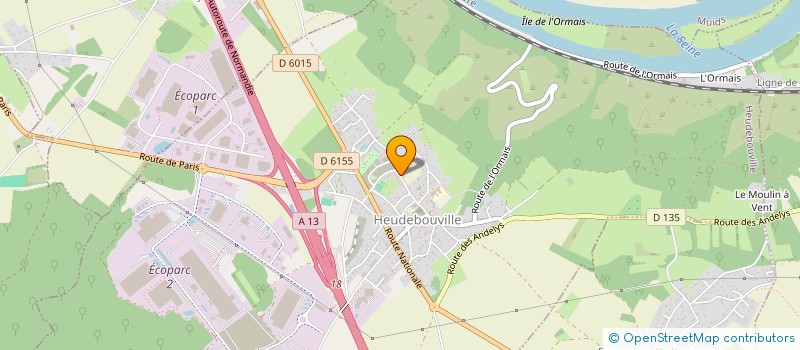 localisation de l'entreprise SCI EOLE  HEUDEBOUVILLE