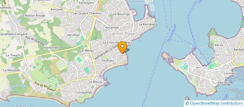 localisation de l'entreprise SCI EOLE  LARMOR-PLAGE