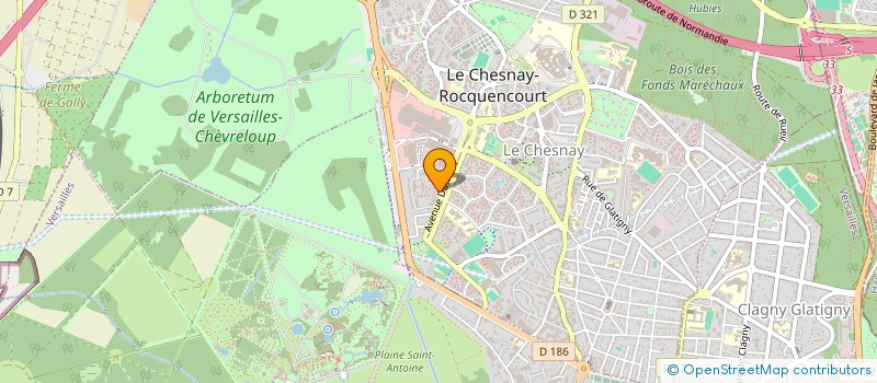 localisation de l'entreprise SCI EOLE  LE CHESNAY-ROCQUENCOURT