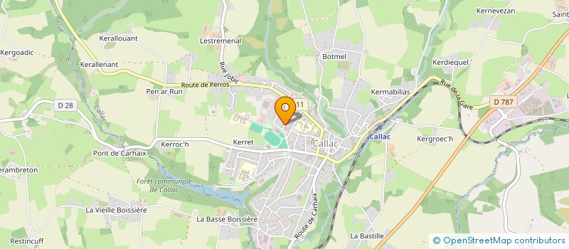 localisation de l'entreprise SCI EOLE KREIZ BREIZH  CALLAC